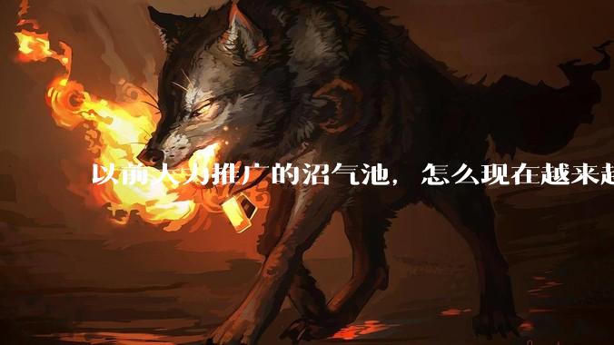 以前大力推广的沼气池，怎么现在越来越少了？